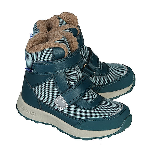 finkid Klett-Winterstiefel LAPPI in smoke blue/deep teal