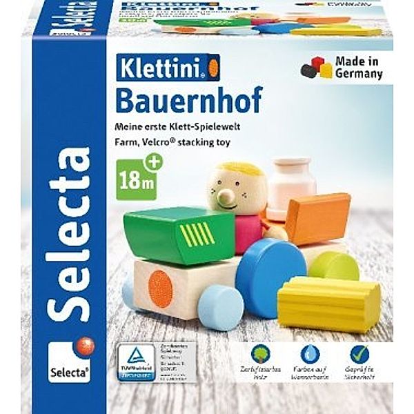 Klettini Bauernhof, Stapelspielzeug, 7 Teile