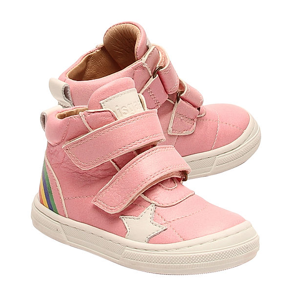 bisgaard Klettschuhe RAINBOW halbhoch in rose