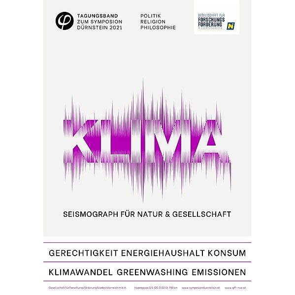 Klima - Seismograph für Gesellschaft & Gesundheit / Tagungsband zum Symposion Dürnstein Bd.2022, Symposion Dürnstein