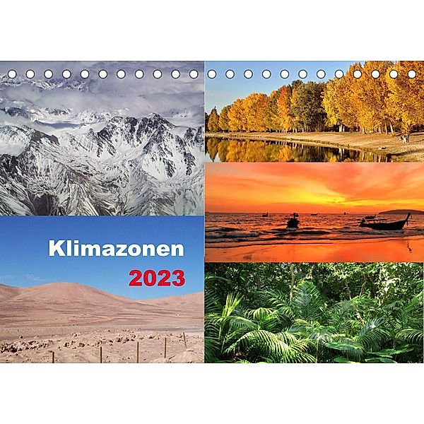 Klimazonen 2023 (Tischkalender 2023 DIN A5 quer), Martin Gillner