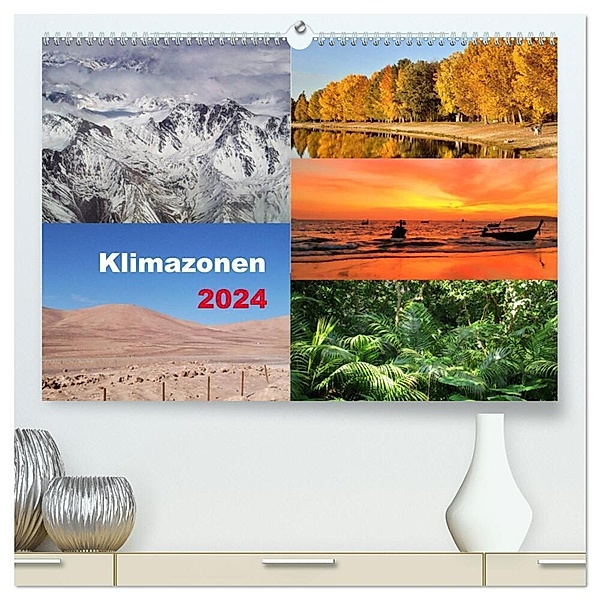 Klimazonen 2024 (hochwertiger Premium Wandkalender 2024 DIN A2 quer), Kunstdruck in Hochglanz, Martin Gillner