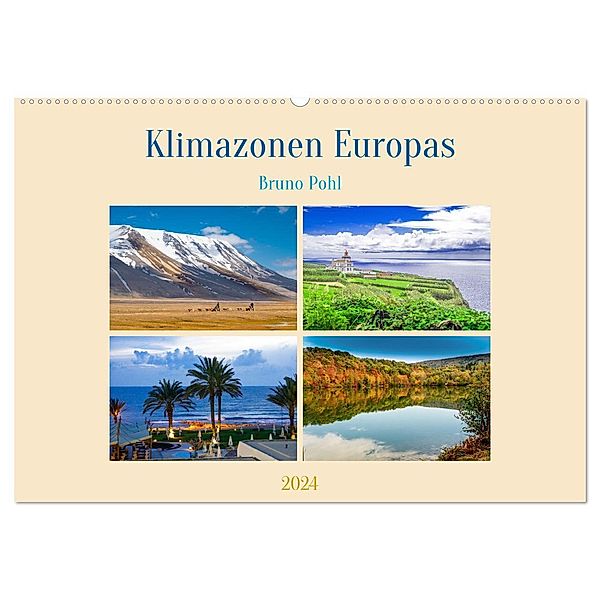 Klimazonen Europas (Wandkalender 2024 DIN A2 quer), CALVENDO Monatskalender, Bruno Pohl