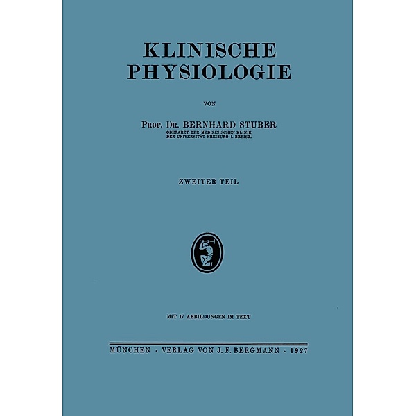 Klinische Physiologie, Berhard Stuber