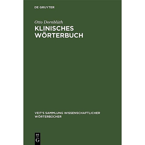 Klinisches Wörterbuch, Otto Dornblüth