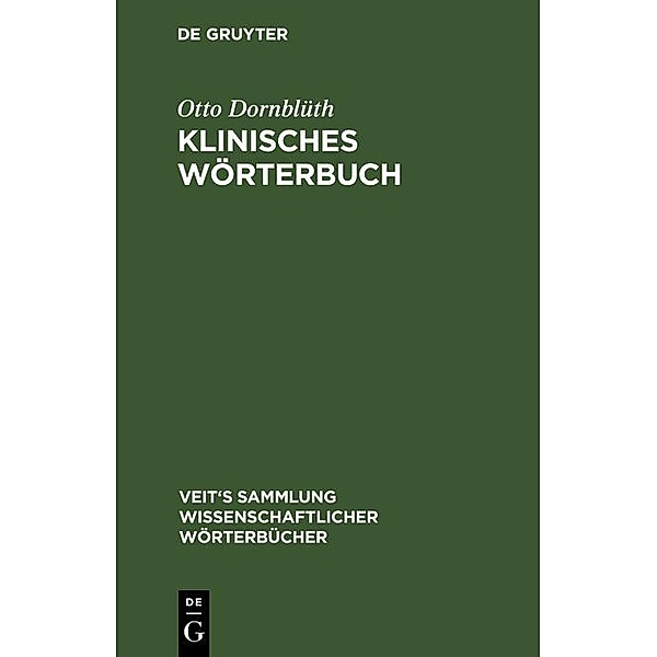Klinisches Wörterbuch, Otto Dornblüth