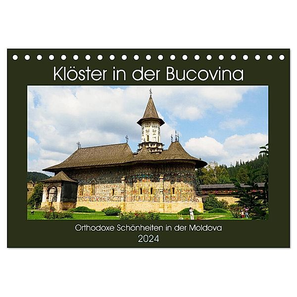 Klöster in der Bucovina (Tischkalender 2024 DIN A5 quer), CALVENDO Monatskalender, Anneli Hegerfeld-Reckert