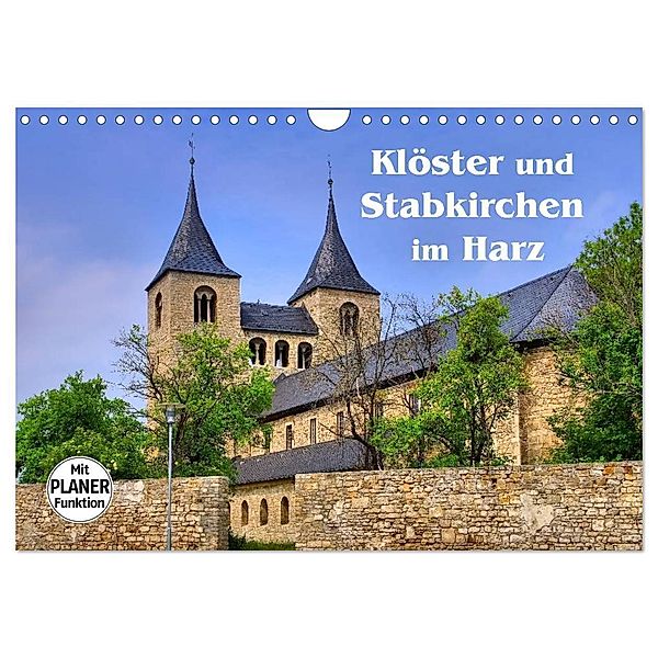Klöster und Stabkirchen im Harz (Wandkalender 2024 DIN A4 quer), CALVENDO Monatskalender, LianeM