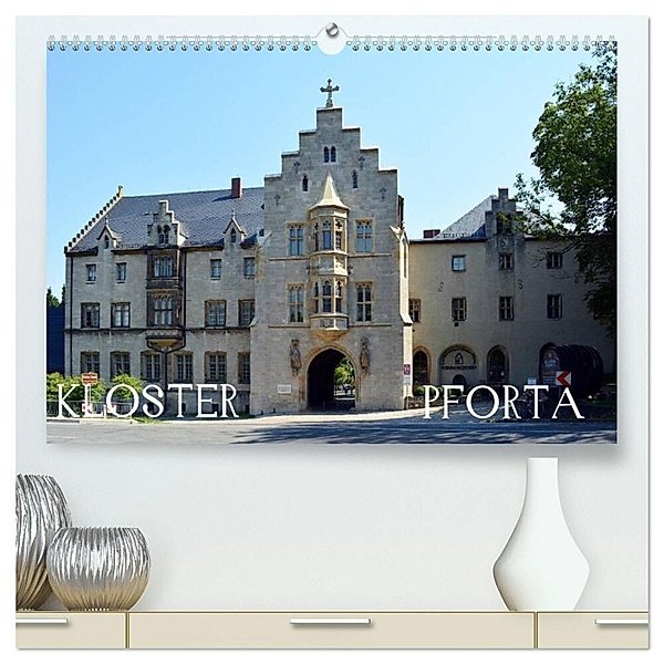 KLOSTER PFORTA (hochwertiger Premium Wandkalender 2024 DIN A2 quer), Kunstdruck in Hochglanz, Wolfgang Gerstner