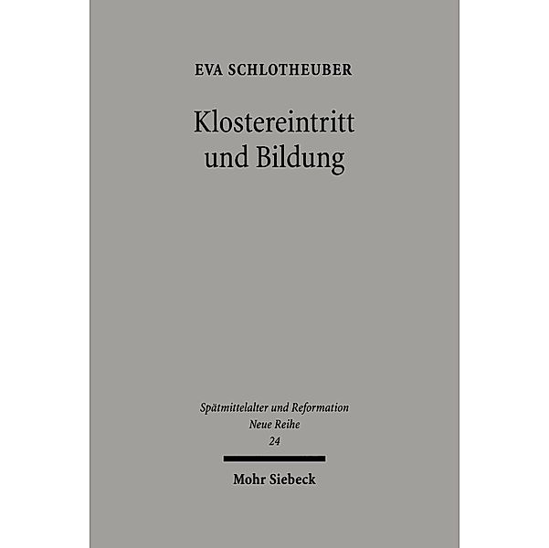 Klostereintritt und Bildung, Eva Schlotheuber