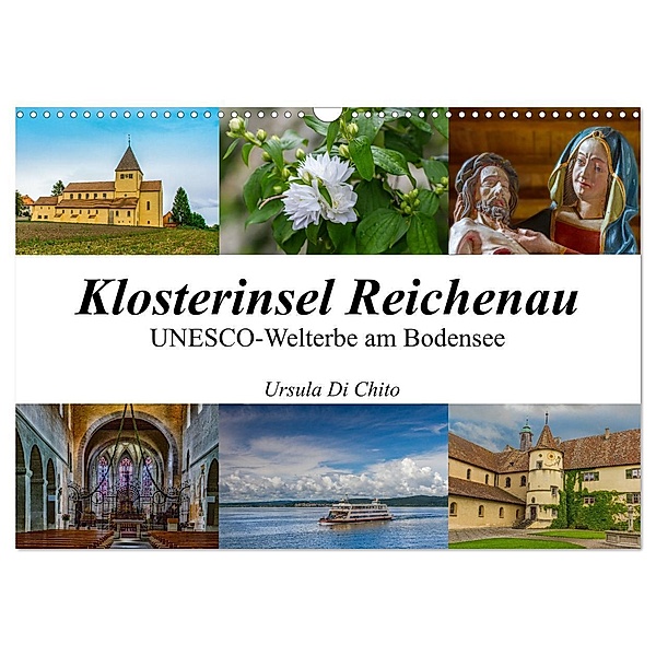 Klosterinsel Reichenau - UNESCO-Welterbe am Bodensee (Wandkalender 2024 DIN A3 quer), CALVENDO Monatskalender, Ursula Di Chito