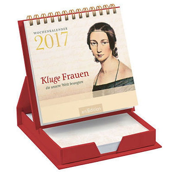 Kluge Frauen, die unsere Welt bewegten, Wochenkalender mit Zettelbox 2017