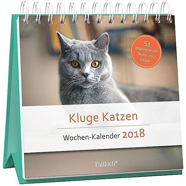 Kluge Katzen, Wochen-Kalender 2018