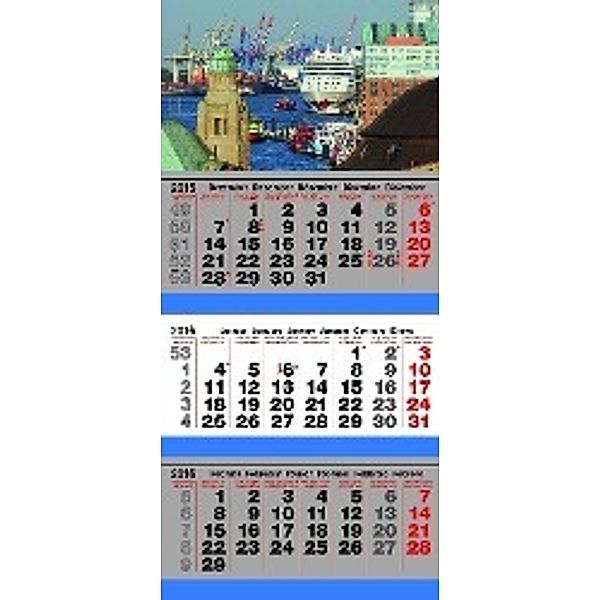 Kluyver, U: HAFEN 2017. 3-Monats-Kalender