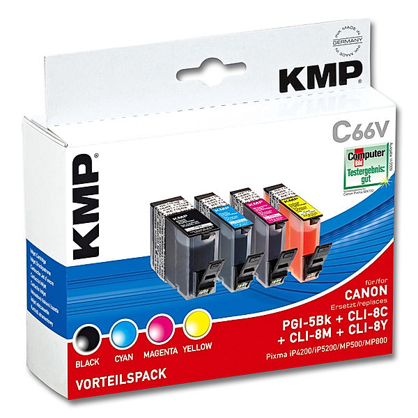 KMP Druckerpatronen Multipack (Ausführung: Canon Pixma C66V)