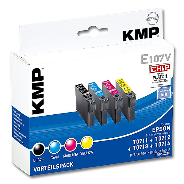 KMP Druckerpatronen Multipack (Ausführung: Epson Stylus E107V)