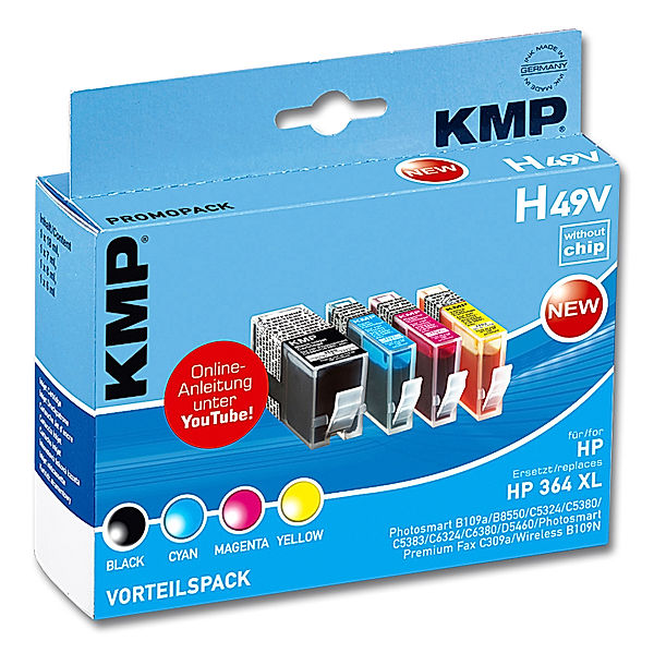 KMP Druckerpatronen Multipack (Ausführung: HP Deskjet H49V)