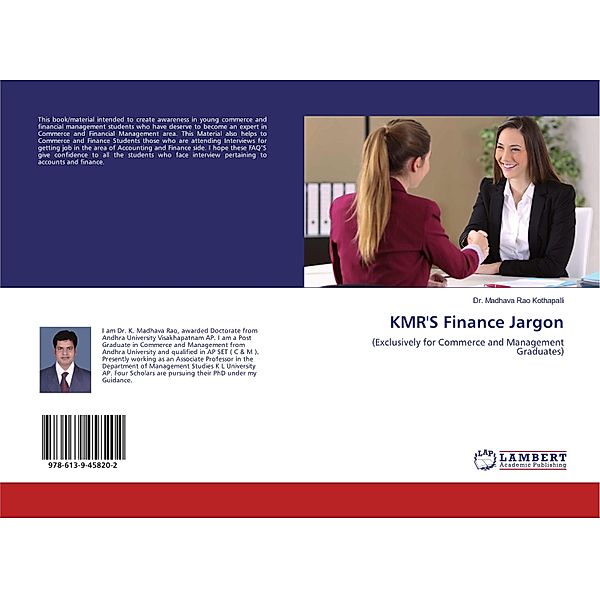 KMR'S Finance Jargon, Madhava Rao Kothapalli