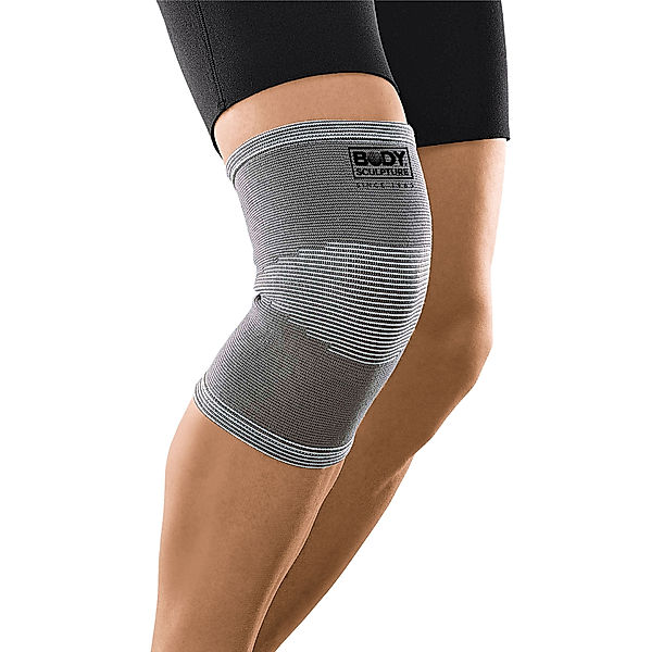 Knie Bandage elastisch, grau (Größe: L/XL)