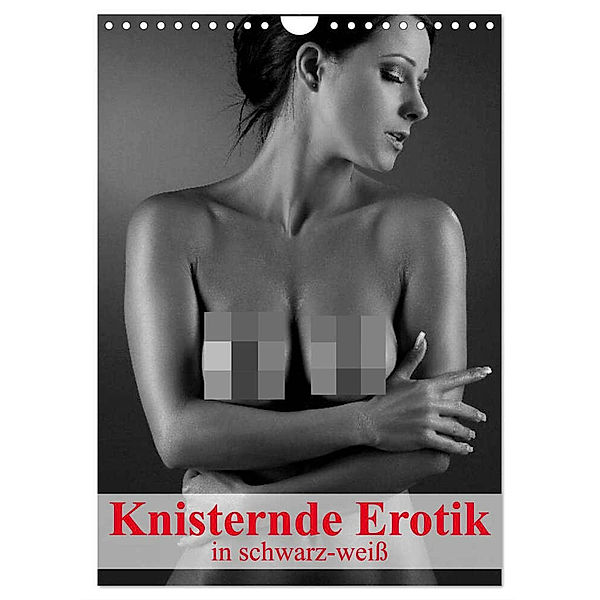 Knisternde Erotik in schwarz-weiss (Wandkalender 2024 DIN A4 hoch), CALVENDO Monatskalender, Elisabeth Stanzer