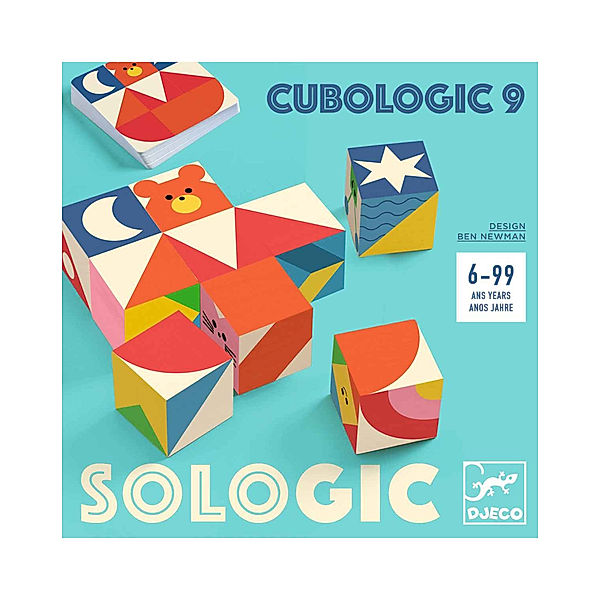 Djeco Knobelspiel CUBOLOGIC 9 aus Holz