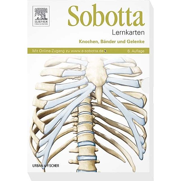 Knochen, Bänder und Gelenke, 125 Lernkarten, Johannes Sobotta