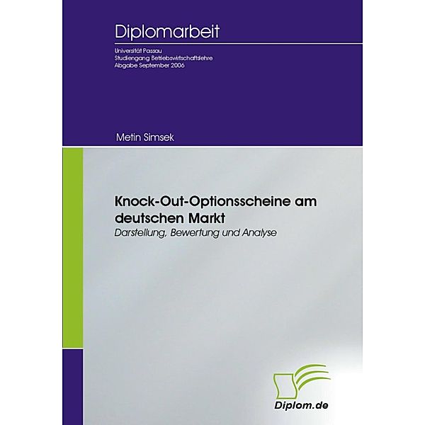 Knock-Out-Optionsscheine am deutschen Markt, Metin Simsek