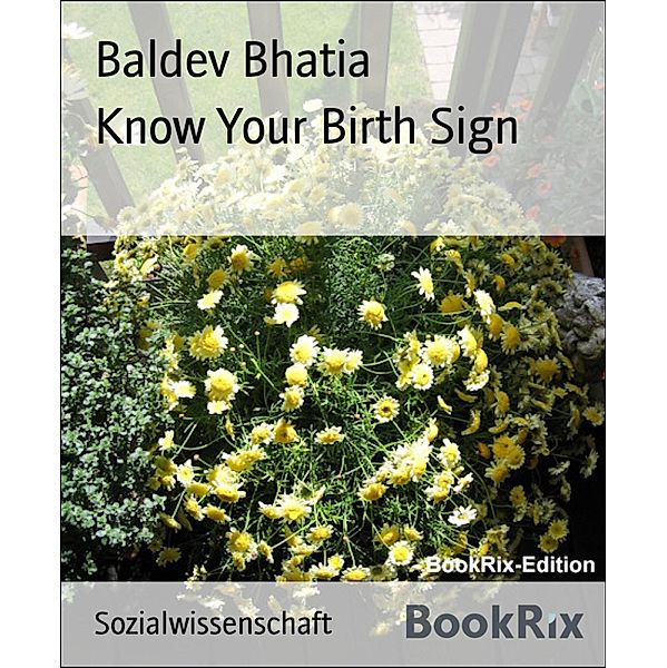 Know Your Birth Sign, BALDEV BHATIA