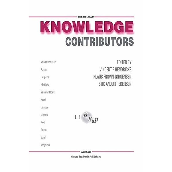 Knowledge Contributors / Synthese Library Bd.322