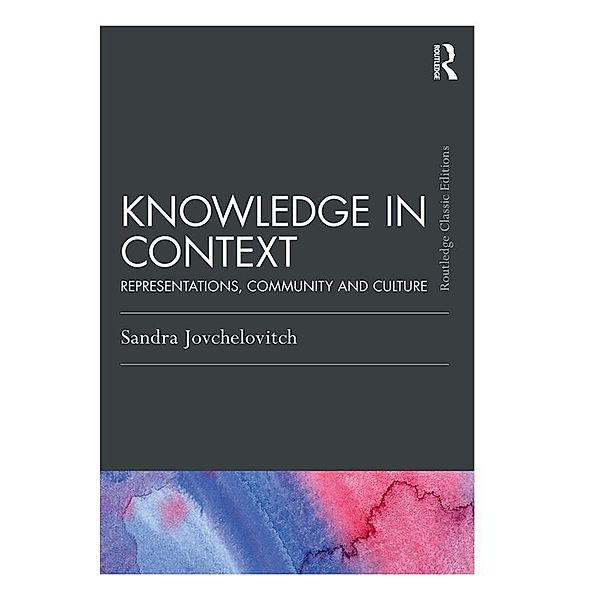 Knowledge in Context, Sandra Jovchelovitch