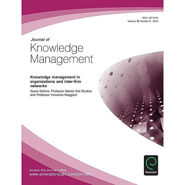 Knowledge Management in Organizations and Inter-firm Networks