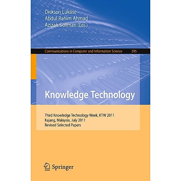 Knowledge Technology / Communications in Computer and Information Science Bd.295