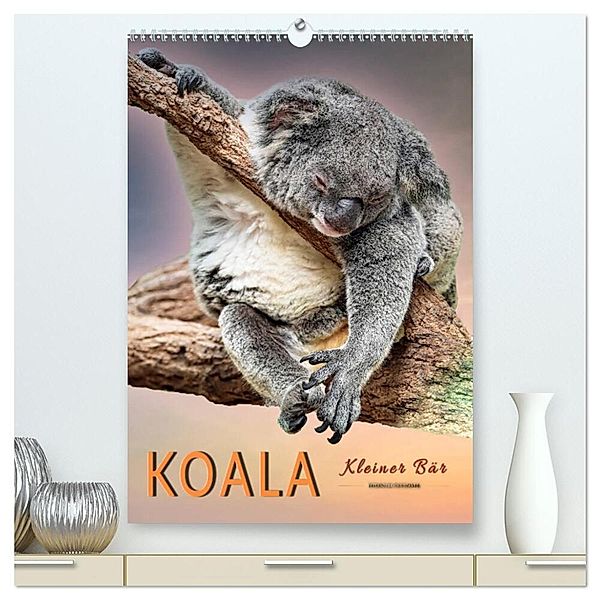 Koala, kleiner Bär (hochwertiger Premium Wandkalender 2024 DIN A2 hoch), Kunstdruck in Hochglanz, Peter Roder