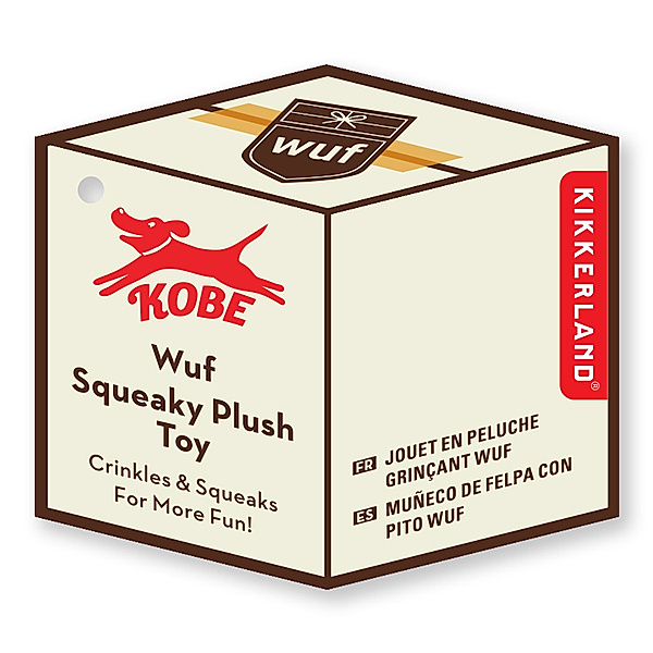 Kobe - Wuf Squeeky Plush Toy, David Dear