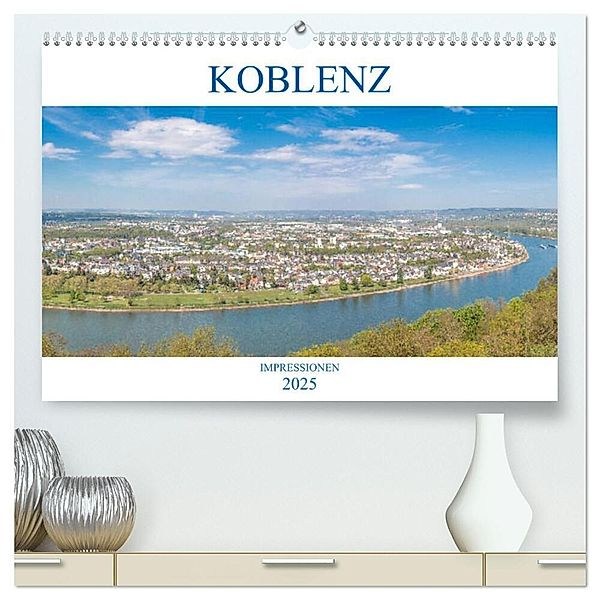 Koblenz Impressionen (hochwertiger Premium Wandkalender 2025 DIN A2 quer), Kunstdruck in Hochglanz, Calvendo, pixs:sell@Adobe Stock