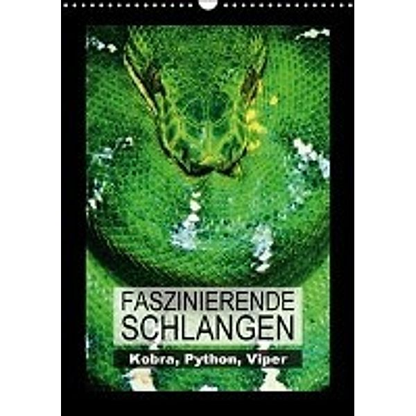 Kobra, Python, Viper - Faszinierende Schlangen (Wandkalender 2016 DIN A3 hoch), Calvendo