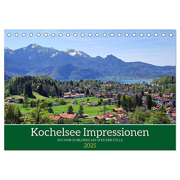 Kochelsee Impressionen - Ein Jahr in Bildern am Ufer der Stille (Tischkalender 2025 DIN A5 quer), CALVENDO Monatskalender, Calvendo, Michaela Schimmack