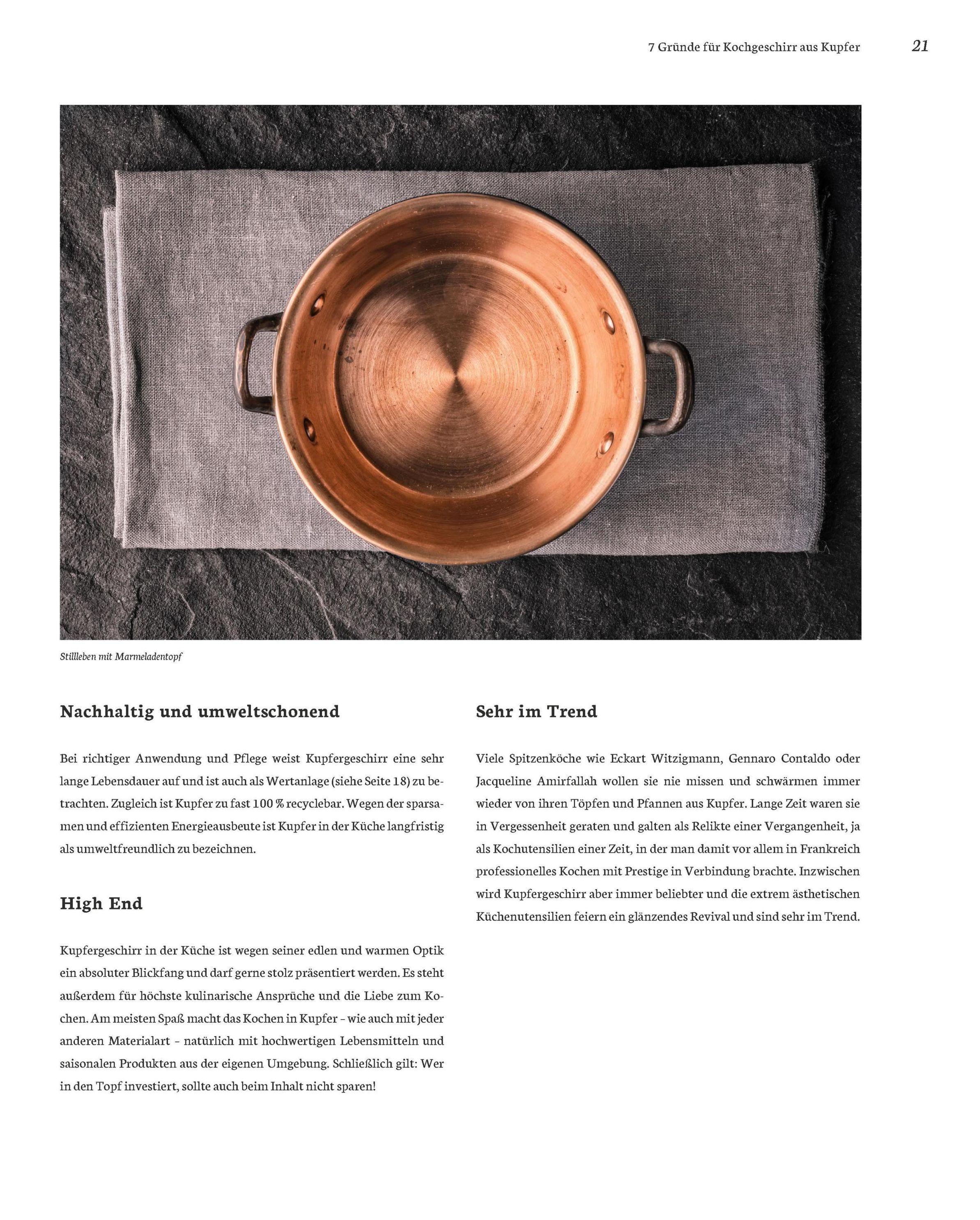 Kochen in Kupfer - Silber GAD 2021 - Swiss Gourmet Book Award Gold 2021