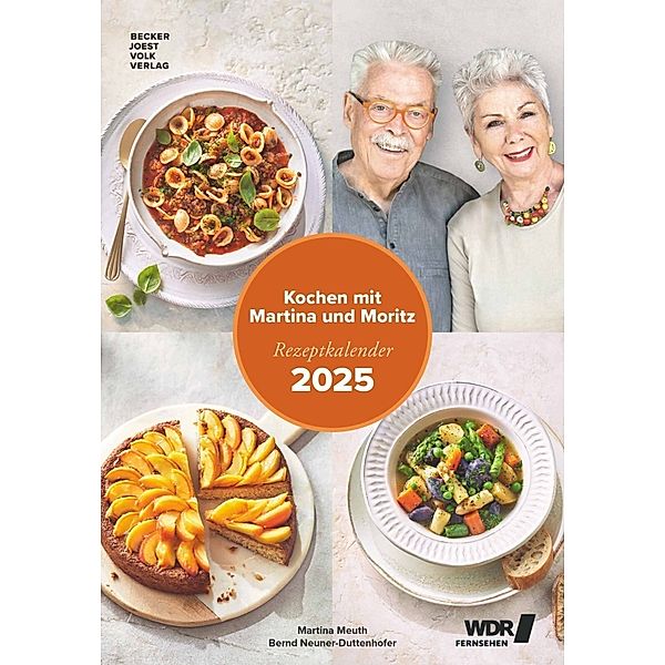 Kochen mit Martina und Moritz 2025 - schnell und einfach = einfach gut - Bild-Kalender 23,7x34 cm - Küchen-Kalender - gesunde Ernährung - mit 26 Rezepten - Wand-Kalender