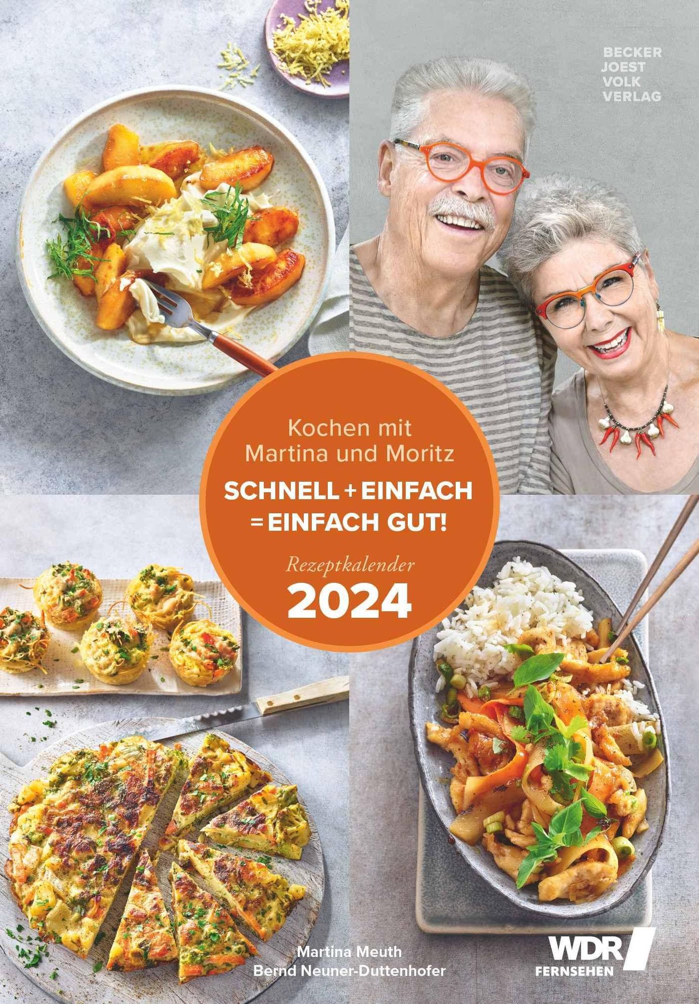 Kochen mit Martina und Moritz - Rezeptkalender 2024 23,7x34 - Kalender  bestellen