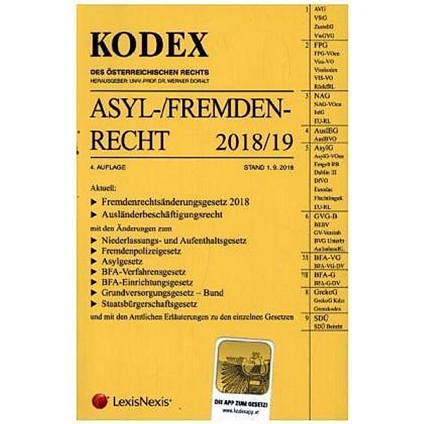 KODEX Asyl- und Fremdenrecht 2018/19