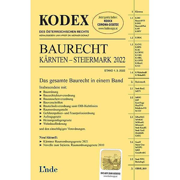 KODEX Baurecht Kärnten - Steiermark 2022, Tatjana Katalan, Sonja Köffler