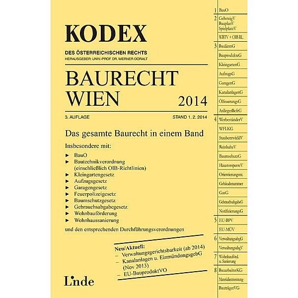 KODEX Baurecht Wien 2014