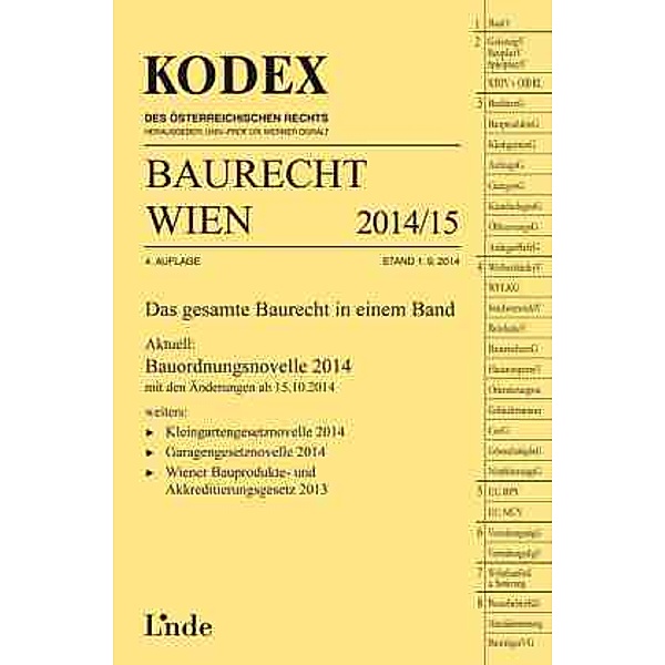 KODEX Baurecht Wien 2014/15, Gerald Fuchs