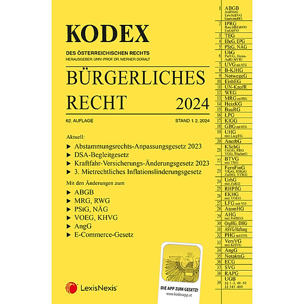 KODEX Bürgerliches Recht 2024 - inkl. App