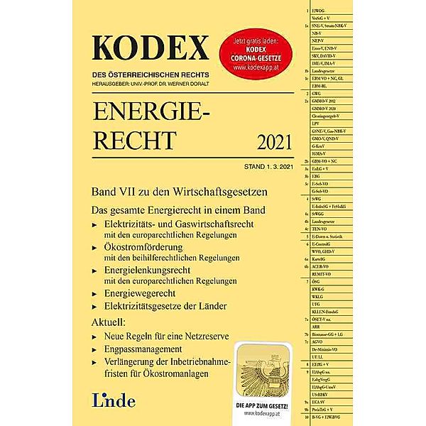 Kodex des Österreichischen Rechts / KODEX Energierecht 2021, Christoph Altmann