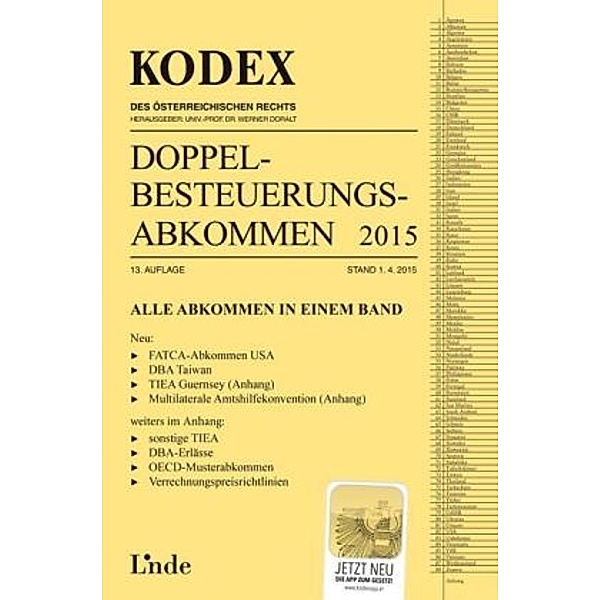 KODEX Doppelbesteuerungsabkommen 2015 (f. Österreich), Judith Herdin-Winter, Sabine Schmidjell-Dommes