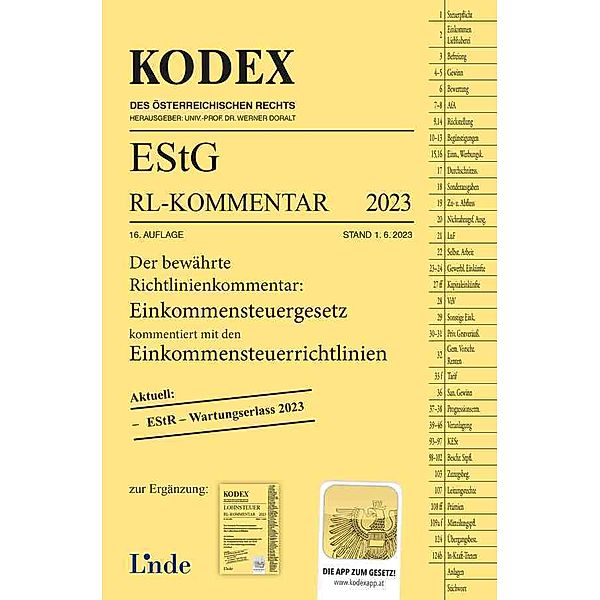 KODEX EStG Richtlinien-Kommentar 2023, Manfred Bauer