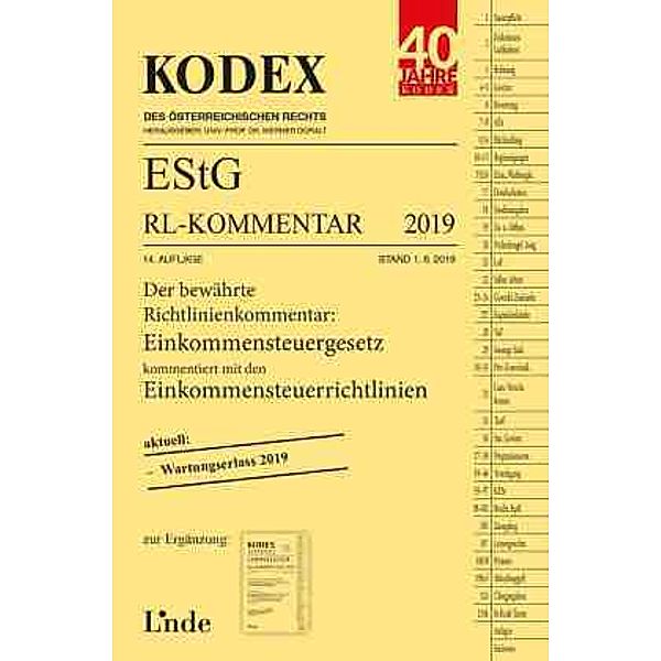 KODEX EStG RL-Kommentar 2019 (f. Österreich), Manfred Bauer