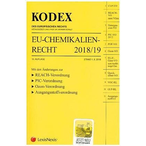 KODEX EU-Chemikalienrecht 2018/19